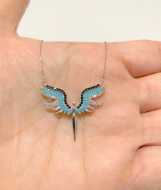 Angel Necklace Pendant Sterling Silver 925