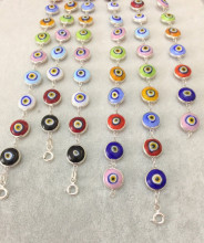 Multicolor Beaded Turkish Wholesale Evil Eye Silver Bracelet