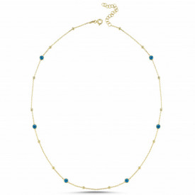 Evil Eye Sterling Silver Chain Wholesale Necklace