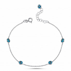Evil Eye Wholesale 925 Turkish Silver Bracelet