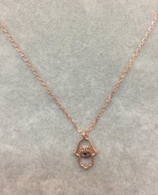 Hamsa Evil Eye Wholesale Necklace Rose Gold Plated Pendant