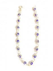 Mini Evil Eye Bracelet Beads Charm Wholesale Turkish Silver