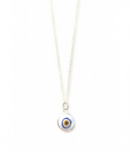 Turkish White Eye Beads Wholesale 925 Silver Necklace
