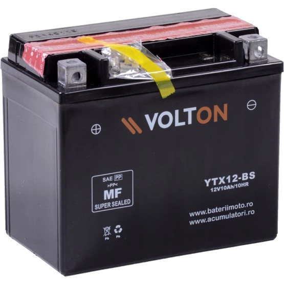 necessity champion Vinegar Baterie moto Volton AGM 12V 10Ah, 180A (YTX12-BS) - GPS-Auto.ro
