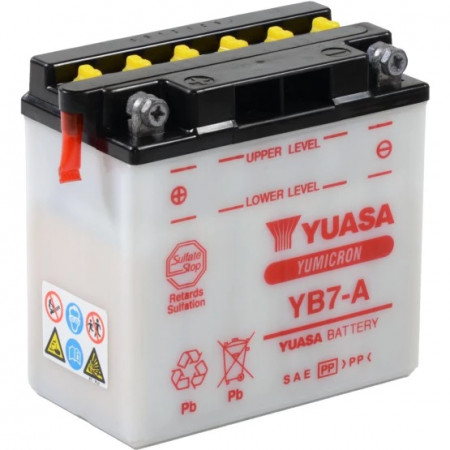 Baterie moto Yuasa YuMicron 12V 8Ah, 105A YB7-A (DC)