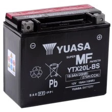 Baterie moto Yuasa AGM 12V 18Ah, 270A YTX20L-BS (CP)