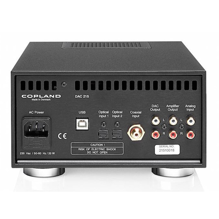 DAC, preamplificatore e amplificatore per cuffie HiFi Copland DAC 215