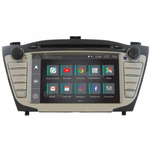 Autoradio con CD/DVD e Processore 4Core Hi-Fi Car per Hyundai IX35 dal 2010 con navi/retro/ampli e LCD grande di serie JF Sound JF-137H5-XDC-2