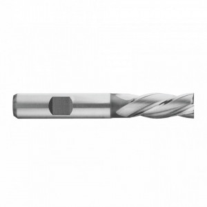 Freza HSS-E Co8, Tip N, DIN 844K, scurta, prindere cilindrica conform DIN 1835 B, punct de centrare, 4 si 6 taisuri