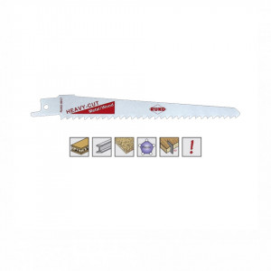 Set 5 panze pentru fierastrau sabie, dinti ceaprazuiti, HSS Bimetal - 8917