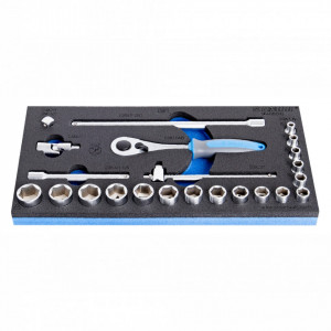 Set de capete chei tubulare 3/8" in modul SOS - 964/25SOS