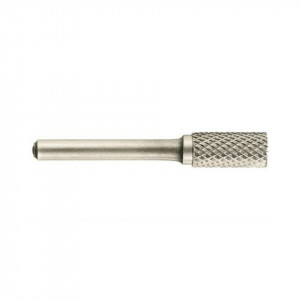 Freza din carbura de tungsten forma A - cilindrica cu cap taietor, ascutire dubla tip D
