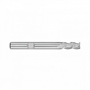Freza HSS Co8, Tip W, lunga, DIN 844L, prindere cilindrica conform DIN 1835 B, punct de centrare, 3 taisuri