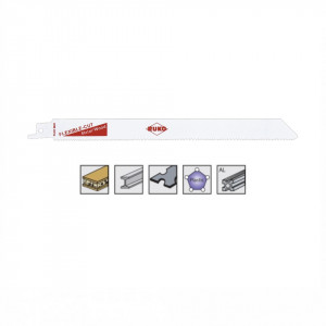 Set 5 panze pentru fierastrau sabie, dinti ceaprazuiti, HSS Bimetal - 8928