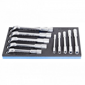 Set de capete cu chei inelare dublu cotite in modul SOS - 964/18BSOS