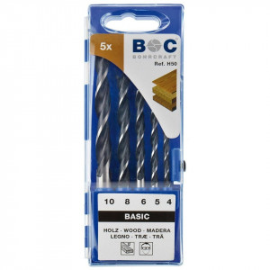 Trusa burghie CV pentru lemn 5 piese - H50