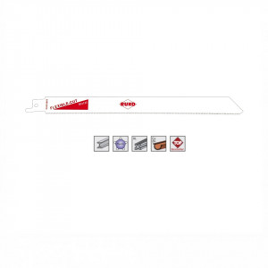 Set 5 panze pentru fierastrau sabie, dinti ceaprazuiti, HSS Bimetal - 8913