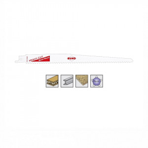 Set 5 panze pentru fierastrau sabie, dinti ceaprazuiti, HSS Bimetal - 8936