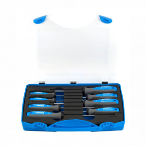Set de surubelnite TBI cu profil plat, PH si PZ in cutie de plastic - 607PB8TBI