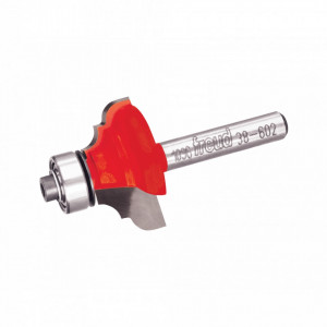 Freza profilata concav convex, cu tesire intre ele, cu rulment copier inferior, placata CMS, Z2, cu coada - 38-