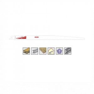 Set 5 panze pentru fierastrau sabie, dinti ceaprazuiti, HSS Bimetal - 8937