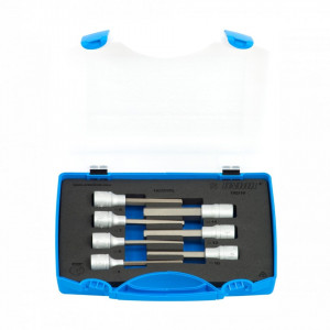 Set de capete chei tubulare cu profil hexagonal lungi 1/2" - 192/16