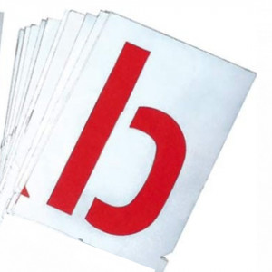 Set sabloane litere mici a-z (26 piese) - 7000A