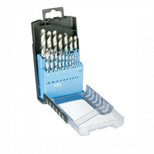 Trusa burghie DIN 338, HSS-G rectificate, 1.0-10.0mm x 0.5mm, 19 piese, VG10