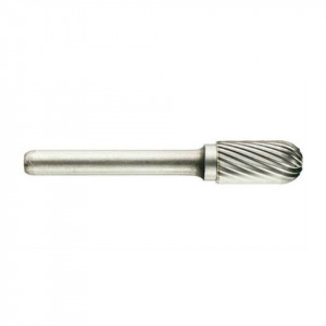 Freza din carbura de tungsten forma C - cilindrica cap rotunjit, tais simplu tip C