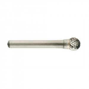 Freza din carbura de tungsten forma D - sferica, ascutire dubla tip D