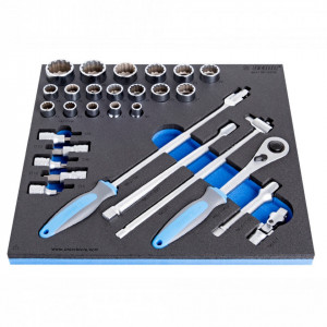 Set de capete chei tubulare 1/2" in modul SOS - 964/19S12SOS