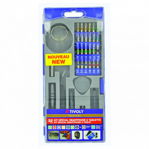 Trusa biti si accesorii pentru intretinere si reparatie Smartphone si tablete - 32 piese