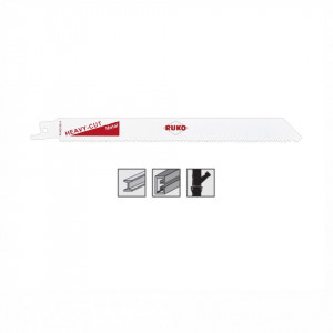 Set 5 panze pentru fierastrau sabie, dinti ceaprazuiti, HSS Bimetal - 8918
