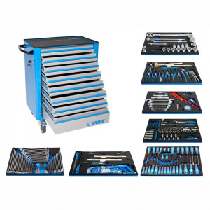 Set de scule de mana de 206 piese pentru servisarea masinilor agricole - 1012A