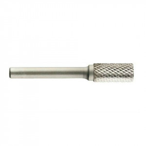 Freza din carbura de tungsten forma A - cilindrica, cap taietor, cu tais dublu (incrucisat) tip D