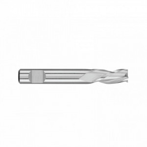Freza HSS Co8, Tip N, scurta, prindere cilindrica conform DIN 1835 B, punct de centrare, 3 taisuri