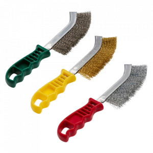 Perii manuale cu maner din plastic pentru inox/otel/neferoase - UHBW