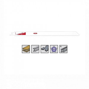 Set 5 panze pentru fierastrau sabie, dinti ceaprazuiti, HSS Bimetal - 8910
