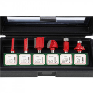 Set de 6 freze cu coada profile diferite, in cutie de plastic - XT60642064006