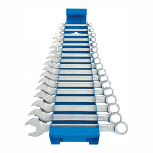Set de chei combinate scurte cu suport metalic - 125/1MS