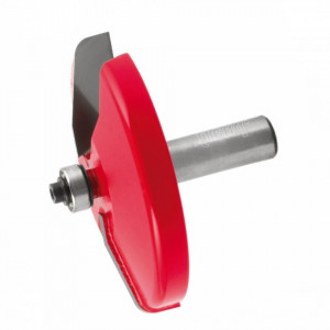 Freza pentru tablii, profil drept cu unghiuri rotunjite, placata CMS Z2, cu coada si rulment copier inferior - 99-22412P