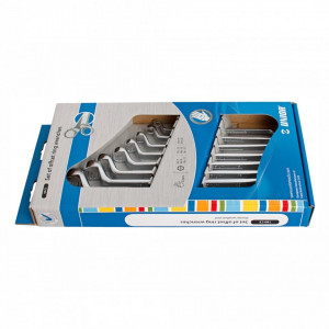 Set de chei inelare dublu cotite in cutie de carton - 180/1CS