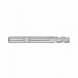 Freza HSS Co8, Tip W, scurta, DIN 844K, prindere cilindrica conform DIN 1835 B, punct de centrare, 3 taisuri