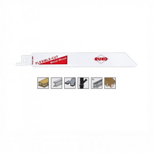 Set 5 panze pentru fierastrau sabie, dinti ceaprazuiti, HSS Bimetal - 8909