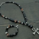 Men's Bracelet & Necklace Set