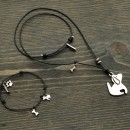 Dog Necklace & Bracelet Set