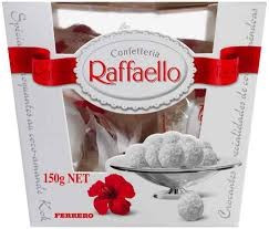 Praline crocante cu nuca de cocos si migdale 150g Raffaello