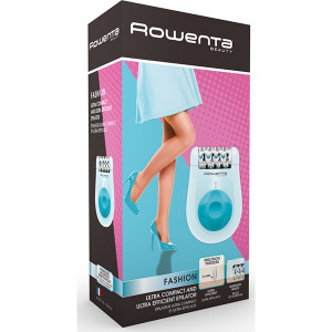 Epilator Rowenta Fashion EP1025, 24 pensete, 2 viteze, Alb/Bleu