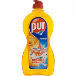 Detergent de vase Pur Duo Power Lemon, 0.45 l