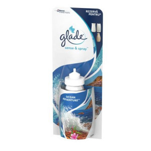 Rezerva odorizant aer automatic cu actiune continua pentru camera Sense & Spray Ocean Adventure, 18 ml, Glade